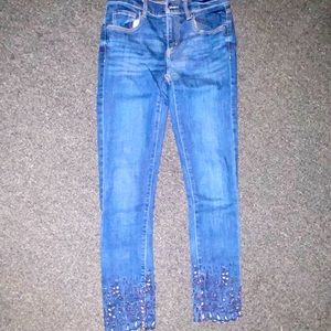 LOFT Modern Skinny laser cut jeans